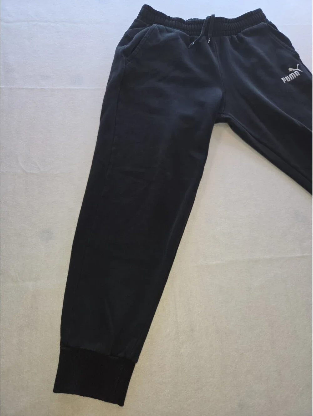 Puma Joggers Men Medium Black Athletic Sweatpants CB1 0014